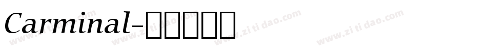 Carminal字体转换