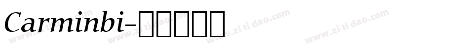Carminbi字体转换