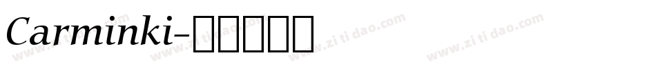 Carminki字体转换