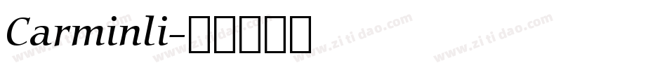 Carminli字体转换