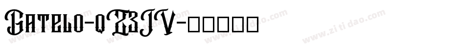 Gatelo-qZ3JV字体转换