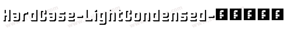 HardCase-LightCondensed字体转换