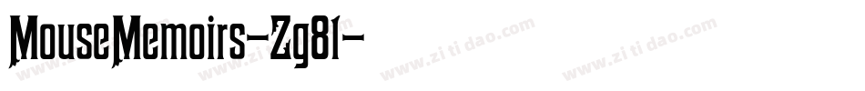 MouseMemoirs-Zg8l字体转换