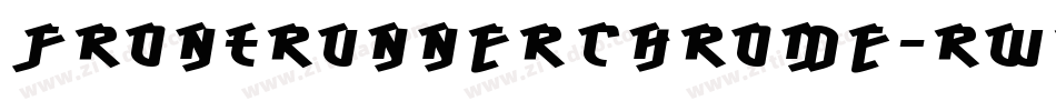 FrontRunnerchrome-RWPE字体转换