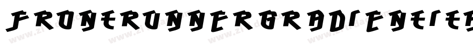 FrontRunnergradientItalic-lvXD字体转换