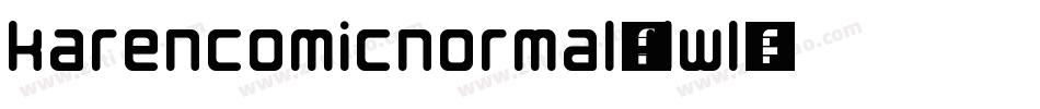 KarenComicNormal-4lWl字体转换