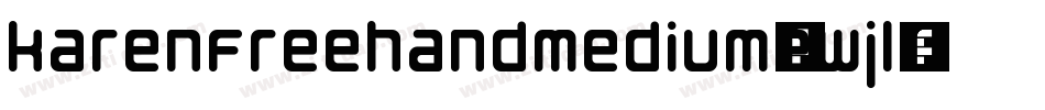 KarenFreehandMedium-eWjl字体转换