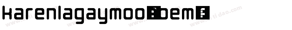 KarenLaGayMoo-aoEm字体转换