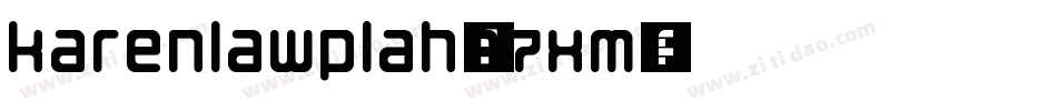 KarenLawplah-A7xM字体转换