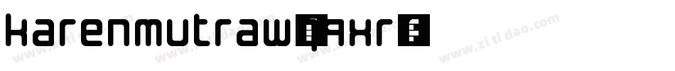 KarenMutraw-q9Xr字体转换