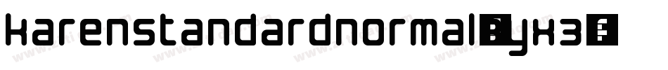 KarenStandardNormal-3yX3字体转换