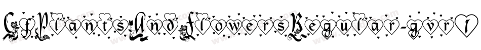 CfPlantsAndFlowersRegular-gvr1字体转换