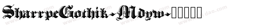 SharrpeGothik-Mdyw字体转换