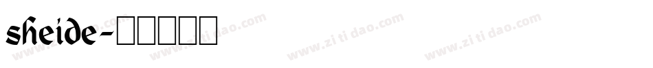 sheide字体转换