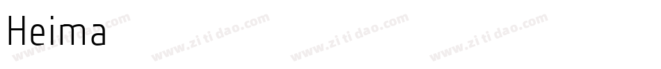 Heima字体转换