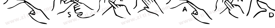 AslHandsByFrank-PKqxx字体转换