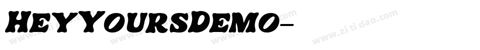 HeyYoursDemo字体转换
