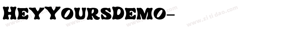 HeyYoursDemo字体转换