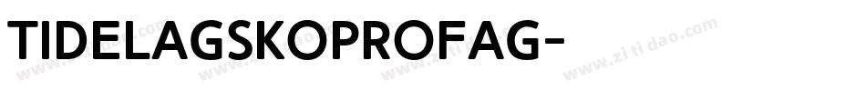 Tidelagskoprofag字体转换