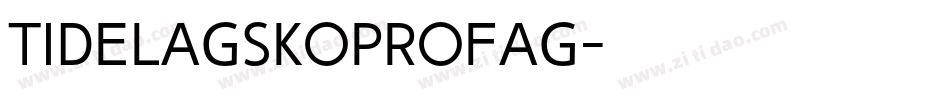 Tidelagskoprofag字体转换