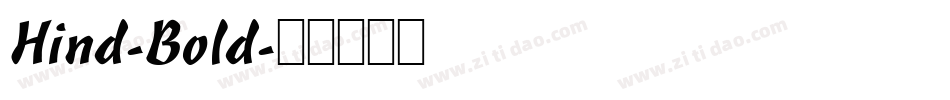 Hind-Bold字体转换