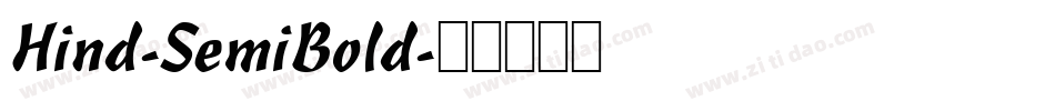 Hind-SemiBold字体转换