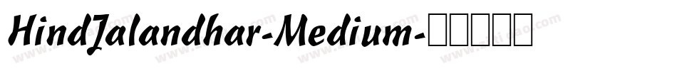 HindJalandhar-Medium字体转换
