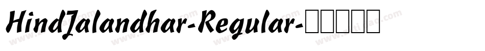 HindJalandhar-Regular字体转换