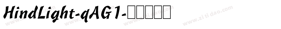 HindLight-qAG1字体转换