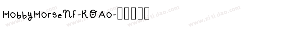 HobbyHorseNf-KOAo字体转换