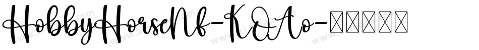HobbyHorseNf-KOAo字体转换