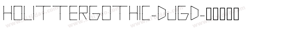 HolitterGothic-DJGd字体转换