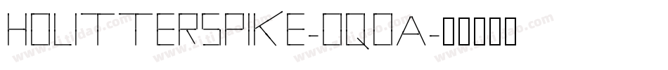 HolitterSpike-OqOA字体转换