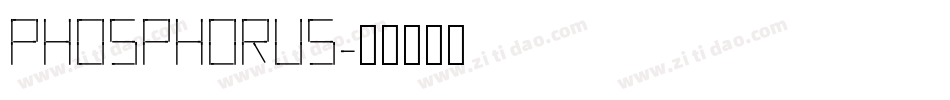 Phosphorus字体转换