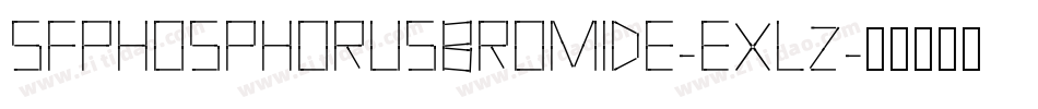 SfPhosphorusBromide-EXLz字体转换