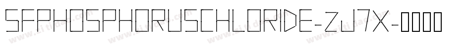 SfPhosphorusChloride-ZJ7x字体转换
