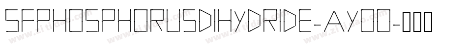 SfPhosphorusDihydride-ayoo字体转换