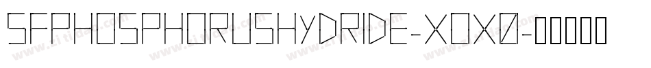 SfPhosphorusHydride-xoX0字体转换