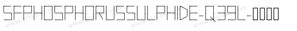 SfPhosphorusSulphide-q39l字体转换 SfPhosphorusSulphide-q39l字体转换