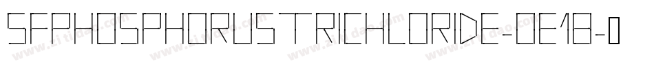 SfPhosphorusTrichloride-OE18字体转换 SfPhosphorusTrichloride-OE18字体转换