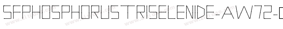 SfPhosphorusTriselenide-Aw72字体转换