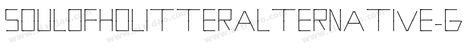 SoulOfHolitterAlternative-gDVE字体转换
