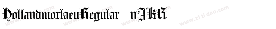 HollandmorlaeuRegular-nJKR字体转换
