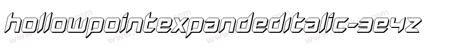 HollowPointExpandedItalic-3E4Z字体转换