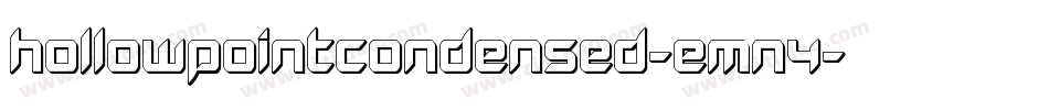 HollowPointCondensed-EMn4字体转换
