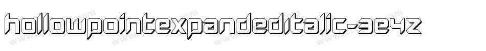 HollowPointExpandedItalic-3E4Z字体转换