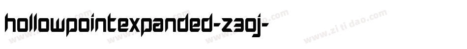 HollowPointExpanded-Z30J字体转换 HollowPointExpanded-Z30J字体转换