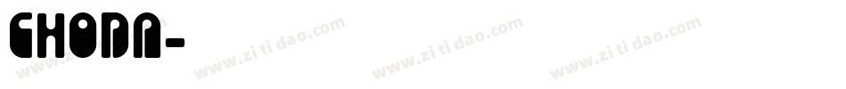 CHODA字体转换