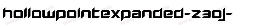 HollowPointExpanded-Z30J字体转换 HollowPointExpanded-Z30J字体转换