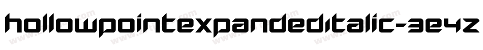 HollowPointExpandedItalic-3E4Z字体转换